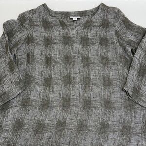 Pure J.Jill Linen Textured Top